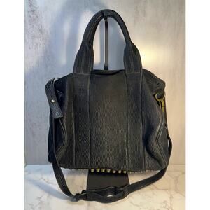 Alexander Wang Black Velevt Rocco Bag